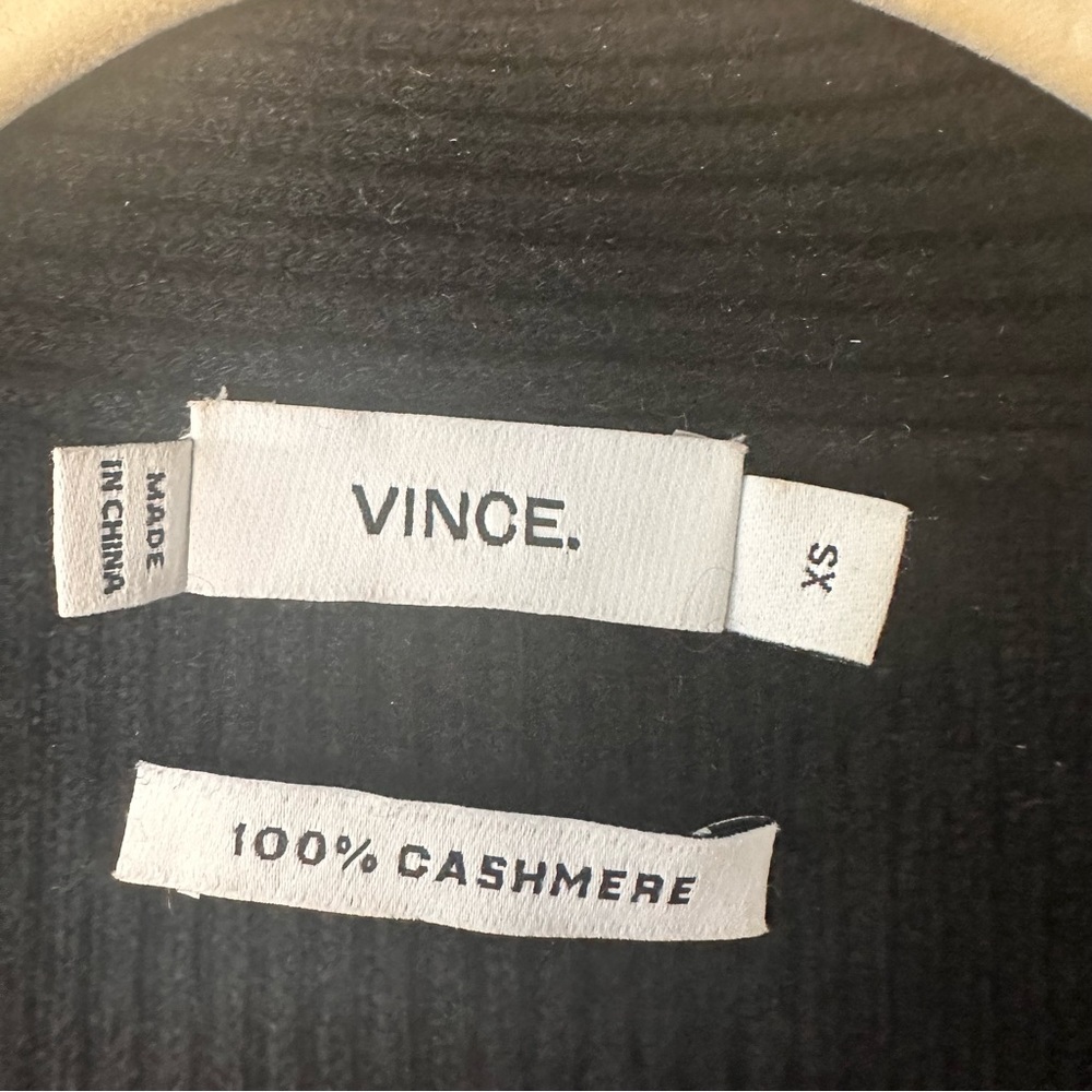 Vince. 100% Cashmere Open-Front Cardigan - Picture 11 of 11